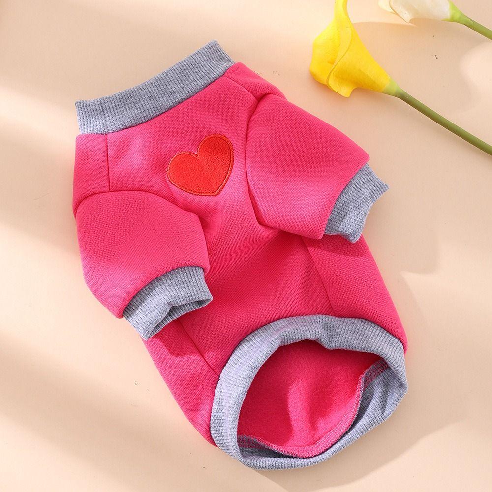 Thickened Warm Dog Hoodie Polyester Pet Sweater Vest Cat Dog Pullover  Taddy Yorkshire