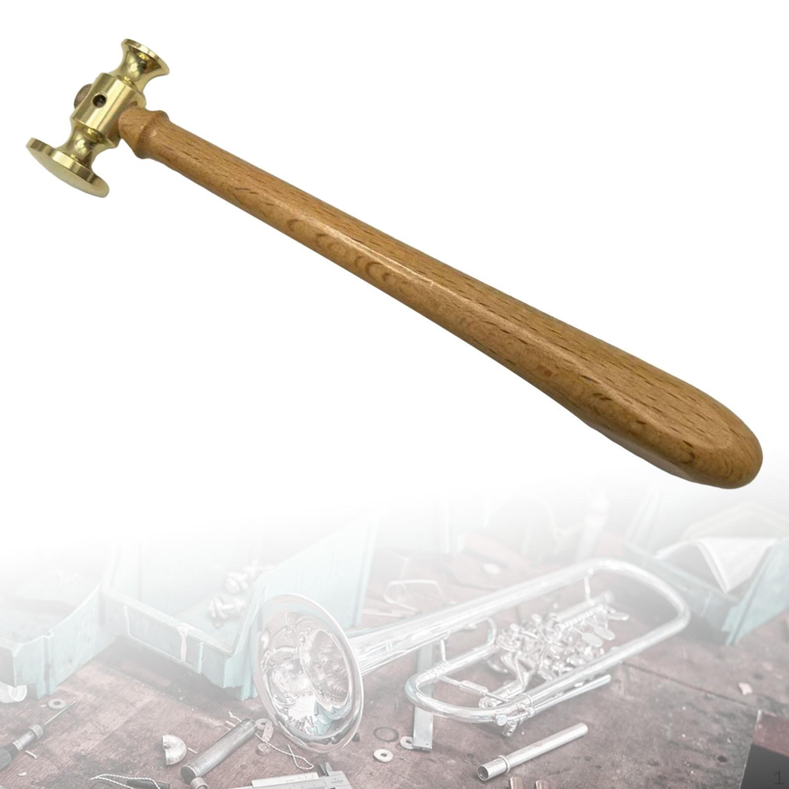 

Молотки для гитарных ладов Удобная рукоятка Прочный инструмент для установки ладов на гриф Лютиеры Brass Hammer