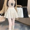 Women's Bow Skirt Spring French Sweet High Waist Cake Lace Puffy A Short Skirts