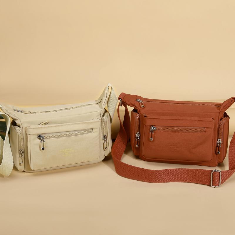Crossbody Bag Large Capacity Outdoor Commuter Women's Bag Lightweight Nylon Shoulder Bag