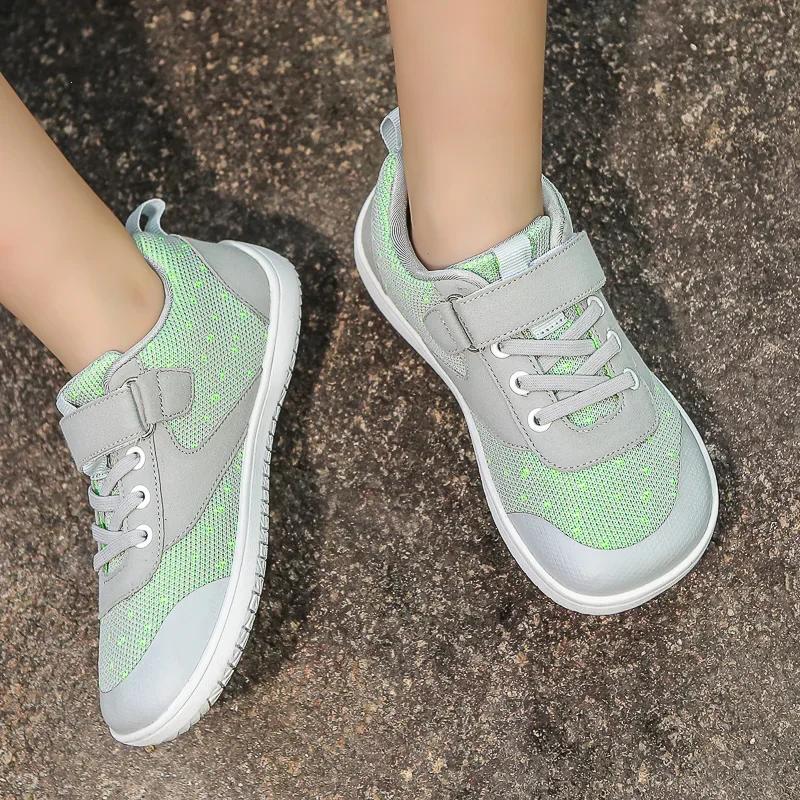 Little Big Kid Wide Barefoot Shoes Boys Girls Minimalist Sneakers Lightweight Non Slip Narutal Children Walking Shoes Skate Flat