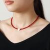 Jewelry Windshield Crystal Handmade Beaded Necklace Women'S Light Luxury High-End Clavicle Chain