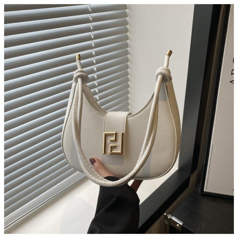 

Niche simple baguette armpit bag women s new fashionable versatile handbag shoulder messenger bag білий