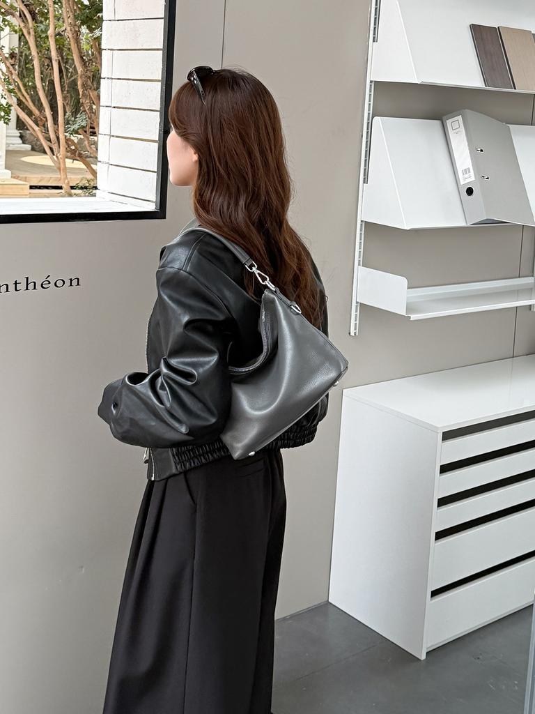 Women's Genuine Leather Tote Bag | Large Capacity Pull-Up Leather Hobo Shoulder Bag | Vintage Chic Crossbody for Work & Commute