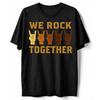 Wir Rocken Zusammen T-Shirt Vielfalt Rock On Hände Musik Einheit Gleichheit Tee