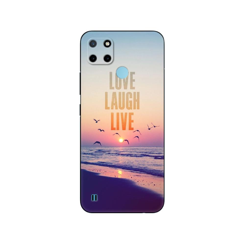 For Realme C21Y C25Y Case Silicon Phone Back Cover For OPPO Realme C21Y C25Y 4G Soft Case RMX3261 Coque 6.5inch Black Tpu Case