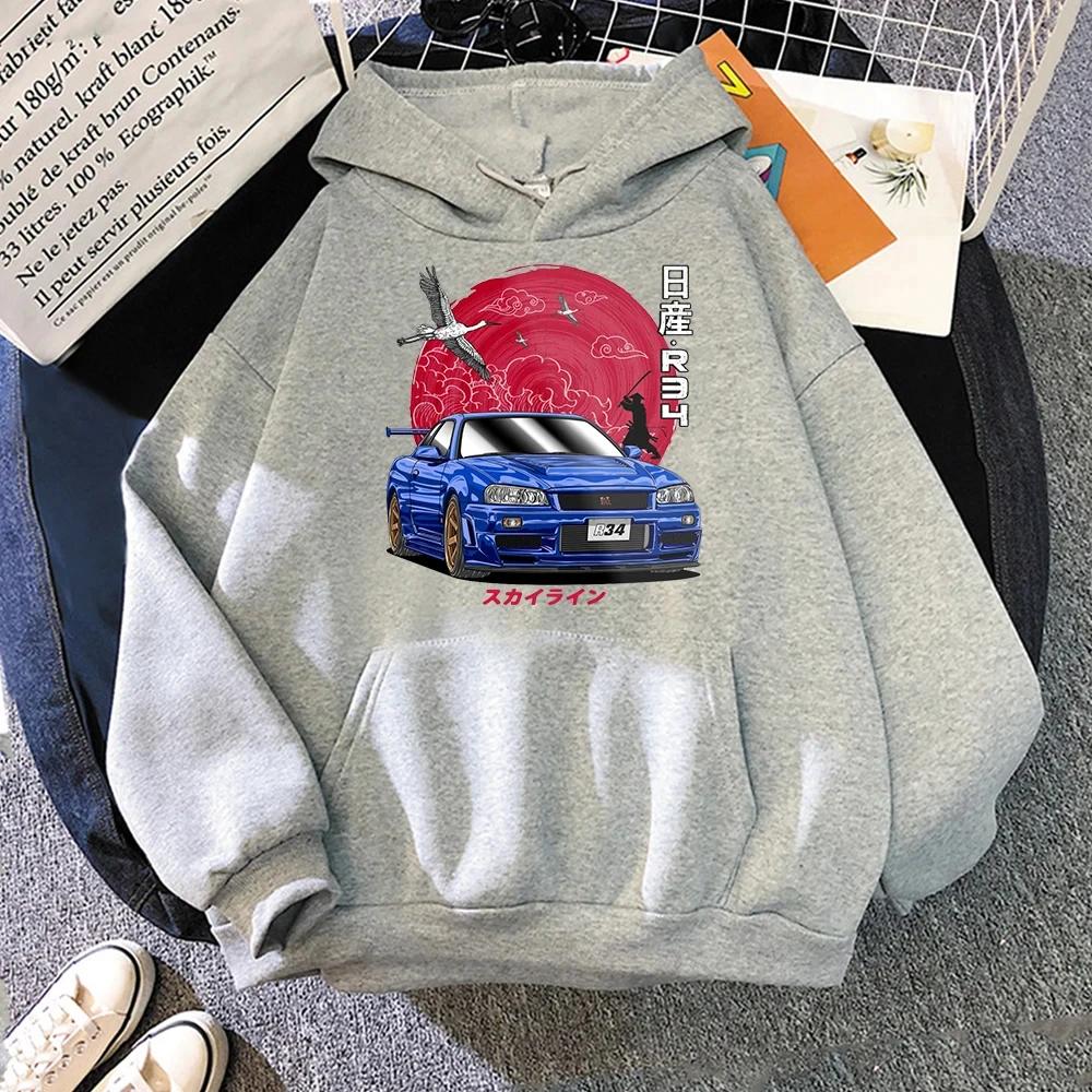 2025 First D Supra N JDM Men's and Women's Competition Loose Print Random Long Sleeved Japanese Sports Random Sweatshirt