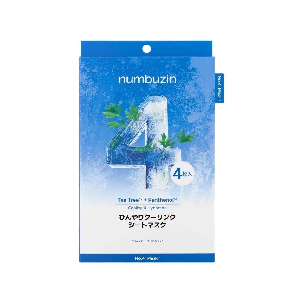 Numbers Inn Sheet Mask No. 4 Cooling Pieces Face Pack Korean Cosmetics Skin Care