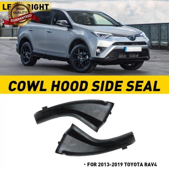 Front Windshield Wiper Side Cowl Extension Cover Trim For 2013-2019 Toyota RAV4