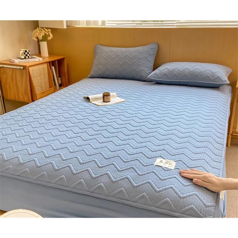 

Стеганая простыня из сои класса А, утолщенное пыленепроницаемое покрывало, защитный чехол Simmons, чехол для матраса из чистого хлопка 150*200cm