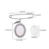 Wedding Bouquet Photo Charm Diy Pin Making Lace Frame Wedding Charm Oval Glass Cabochon Photo Frame Pins with Pendant