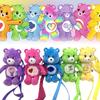 Carebears Rainbow Bear Plush Toy With Heart-shaped Backpack
