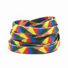 Flat Candy Color Gradient Shoe Laces Party Camping Boots Shoelace Canvas Strings Length 50Cm 80Cm 100Cm 120Cm Shoes Woman Men