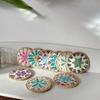 Colorful Seashell Cup Mat 10cm Coaster Insulation Pad Rattan Shell Cup Mat  Kitchen