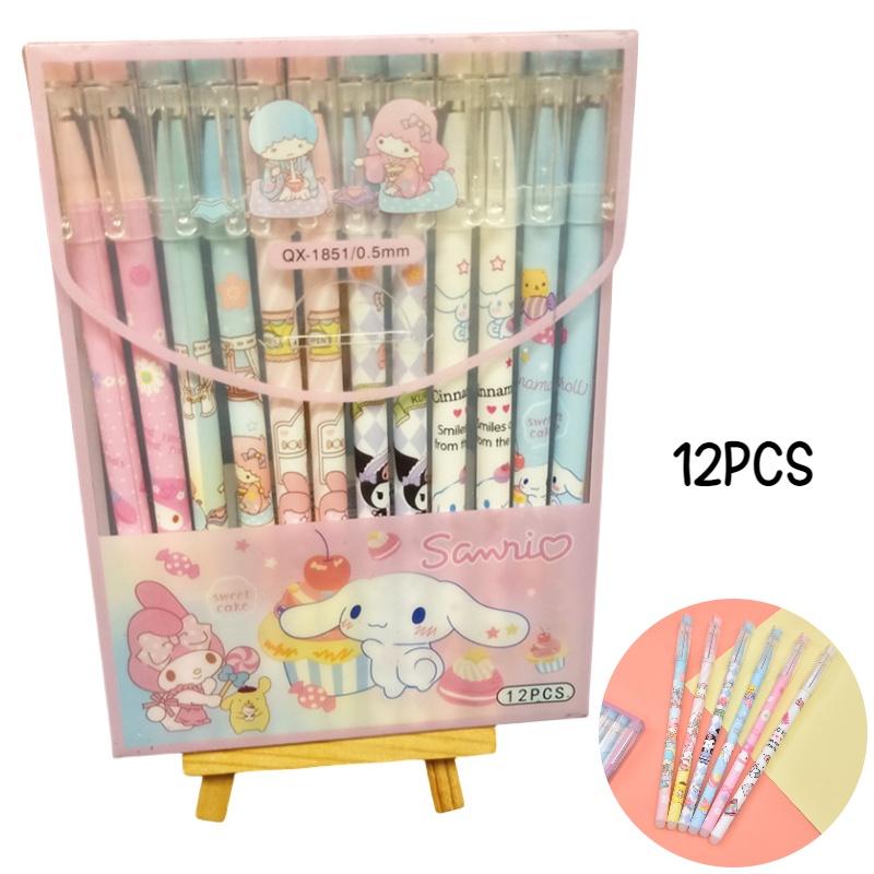 Cute Cartoon Erasable Gel Pen For Students Blue/black Ink 0.5mm Tip