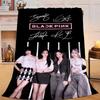 1PC kpop Bp Flannel Blanket Gift, Suitable for Both Men And Women, Soft Ideal for Beds And Sofa, Birthday Or Christmas Gift