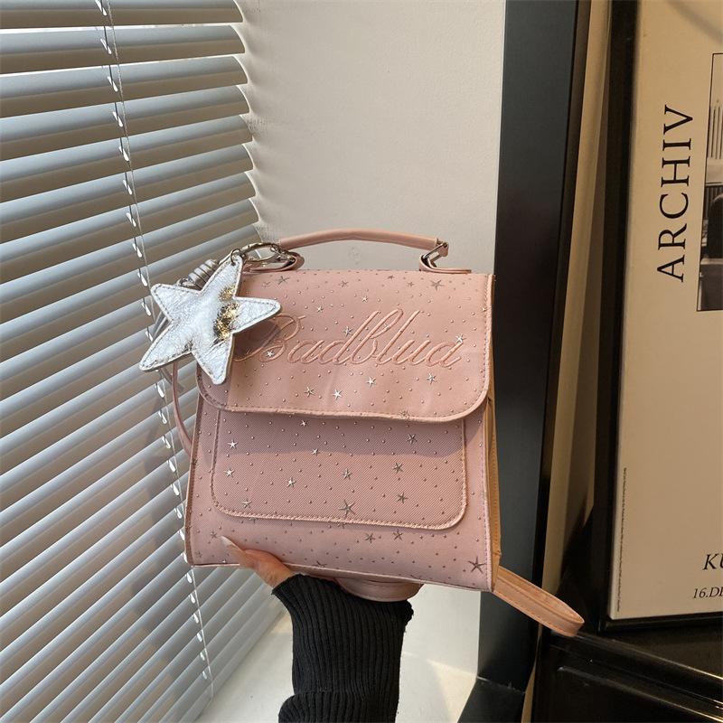 Schoolbag Korean version of small fresh college style 1011 new fashion niche design personalized backpack crossbody backpack bag women