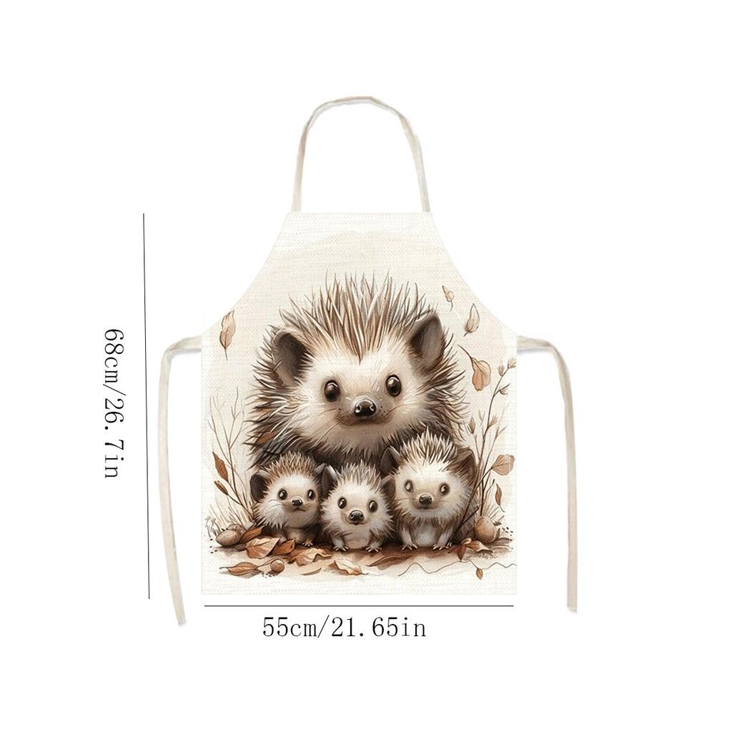 1pc Large Solid Color Background Romantic Heart Pattern Apron, Home Decoration Kitchen Wear, Sleeveless Durable Washable Unisex Cooking Apron,