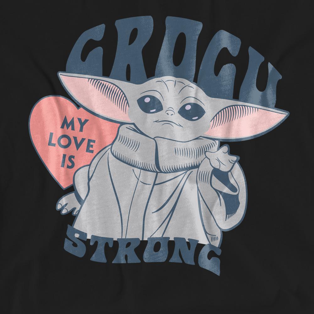 Star Wars: The Mandalorian Unisex Adult My Love Is Strong Baby Yoda T-Shirt