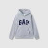 Gap Unisex Carbon Soft Brushed Fleece Logo Hooded Sweatshirt