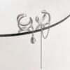 Asymmetrical Chain Tassel Ear Clip for Non-Pierced Ears - Women's Unique Cold Style High-End Simple Earrings