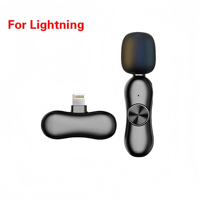 Canlı Yayın/Youtube/Facebook Canlı İçin Kablosuz Yaka Mikrofonu Tak ve Çalıştır Taşınabilir Kablosuz Gürültü Önleyici Mikrofon