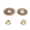 Bike 24T Freewheel Bike Freewheel Adapter Iron with 22T 24T Freewheel Left Right Drive Freewheel Adapter for Modification