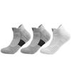 3 Pairs Sports Socks For Men Thickened Towel Bottom Outdoor Running Basketball Socks Low Cut Socks Sweat-absorbent Breathable