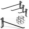 Double Gridwall Hook Mesh Panel Hooks - Steel Net Mesh Panel Fixed Display, Set of 30 (10/15/20cm, 10 Each)