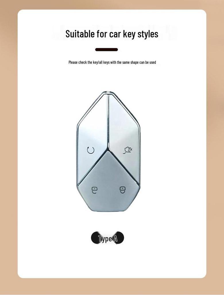 Key Case for BYD Fangchengbao: Fits 5-Key, Titanium 7, Baobao 5/8/3, Men's Women's Card Shell with Buckle