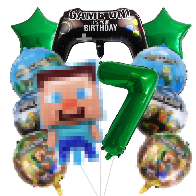 Minecraft Pixel Wars Game Controller Balloon Decoration Set