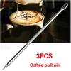 3PCS Handy Stainless Steel Barista Cappuccino Latte Espresso Decorating Pen