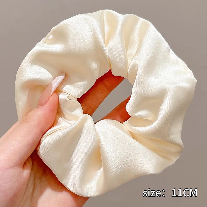 Extra Large Satin Scrunchie: Elegant Women's Hair Tie & Ponytail Holder