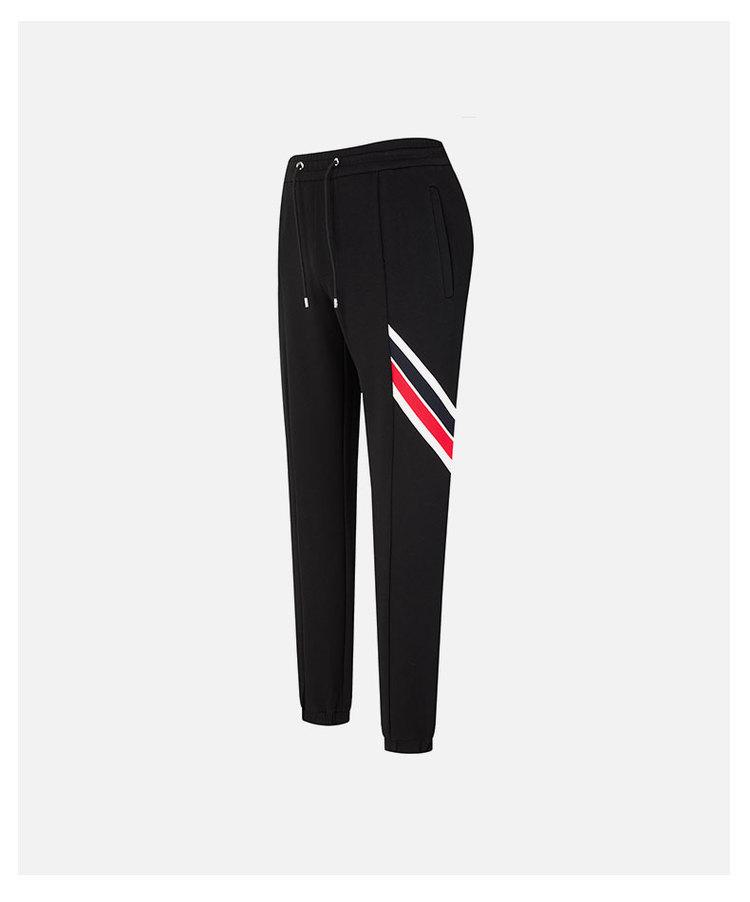 [Skin friendly, comfortable, contrasting stripes] Spring versatile sports pants men's ankle tied casual pants
