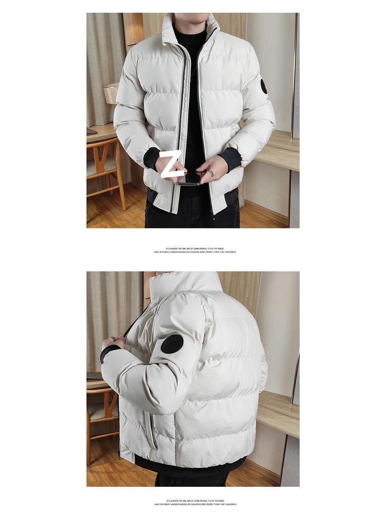 Marken Herren Slim Fit Daunenjacke - Dicke Warme Lässige Oberbekleidung mit Stehkragen für Herbst & Winter