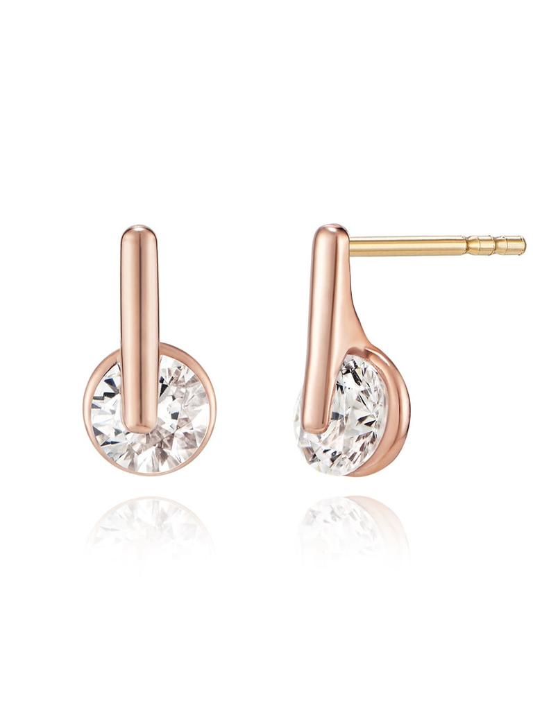 14K Fine Cubic Zirconia Earrings GI14EE386