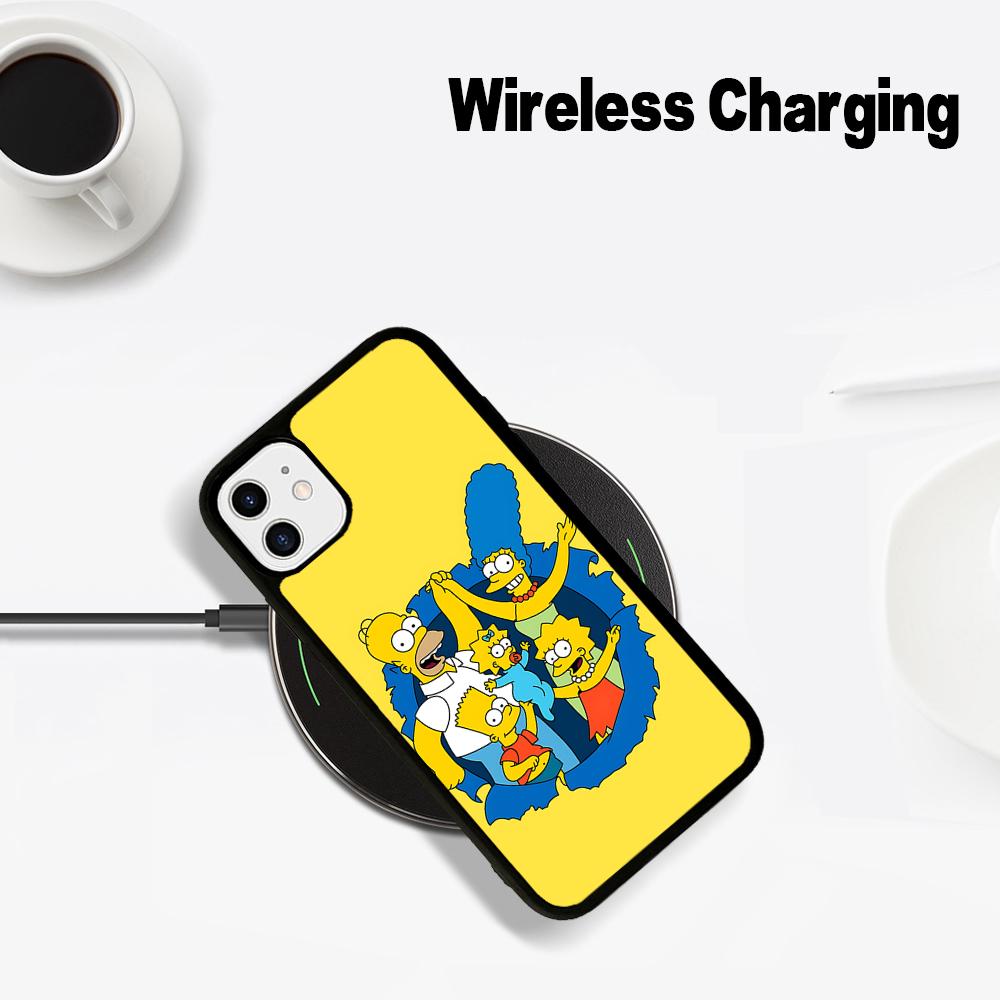Cartoon The S-Simp-sons Phone Case Magesafe Magnetic Wireless Charge Case For IPhone 16 11 12 13 14 15 Pro Max Plus Mini
