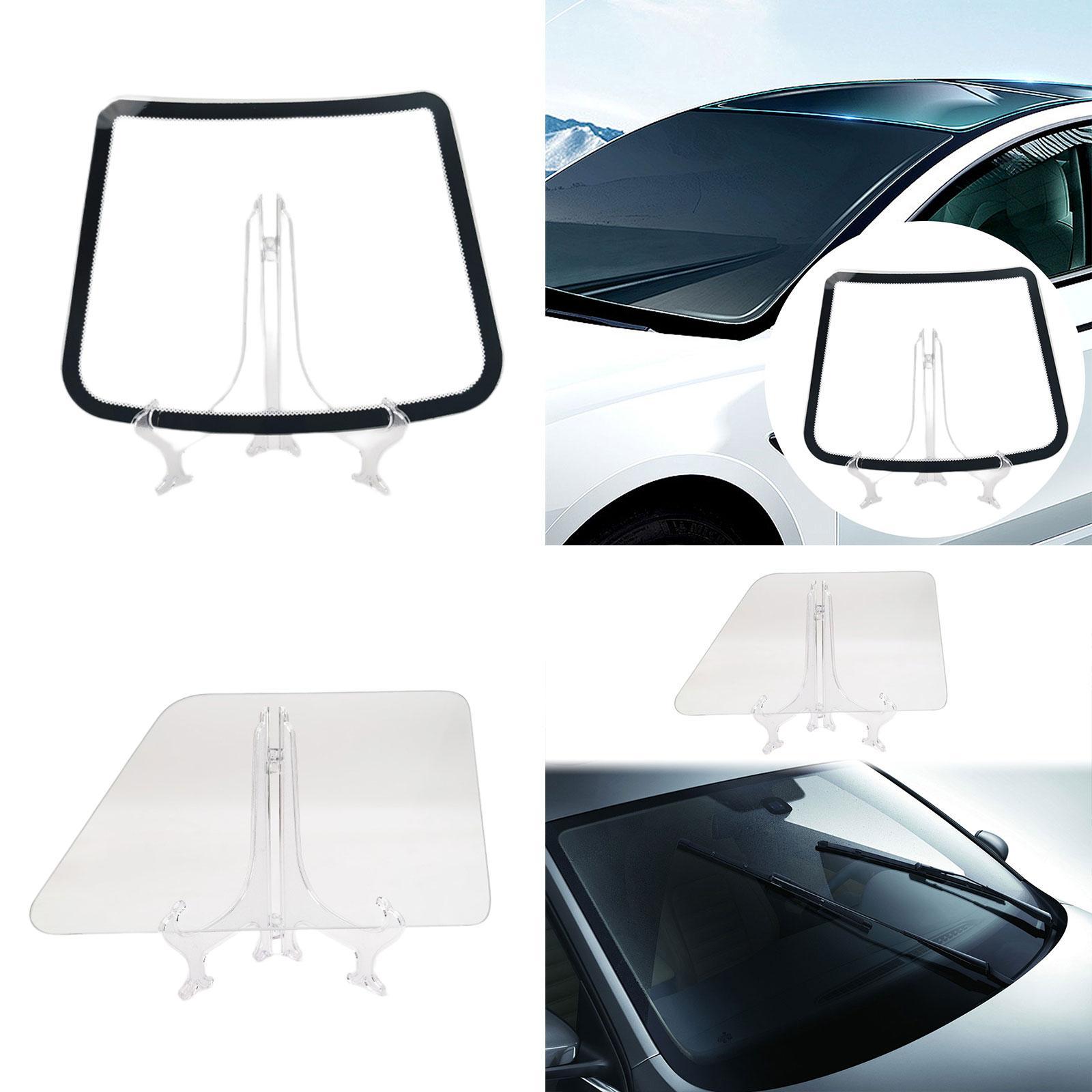 

Car Windshield Model Tempered Glass for Dealerships Film Distributors Versatile Film Sticker Display Holder Glass Model Side