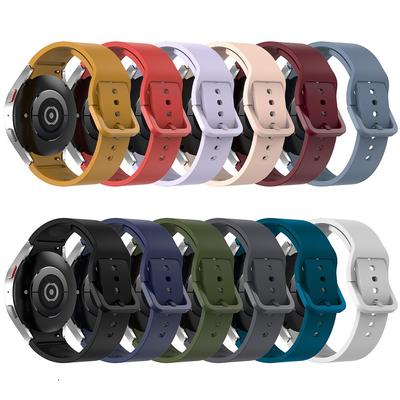 Cinturino in silicone da 20 mm per Samsung Galaxy Watch 7/6/5/4 FE Braccialetto per Galaxy Watch 6 Classic Smart Watch Band
