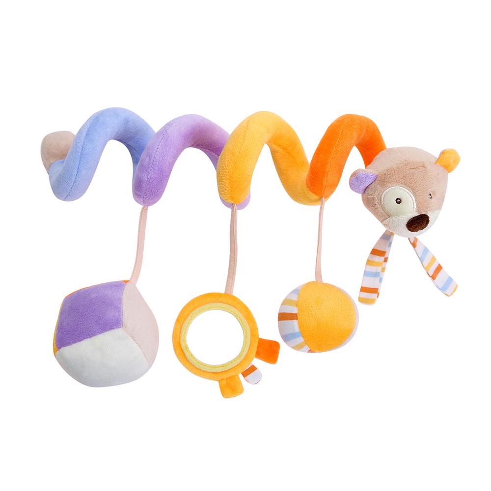 Noworodek śliczne łóżko wózek kreskówka pies wisząca zabawka niemowlę grzechotka chwyć zabawki edukacyjne