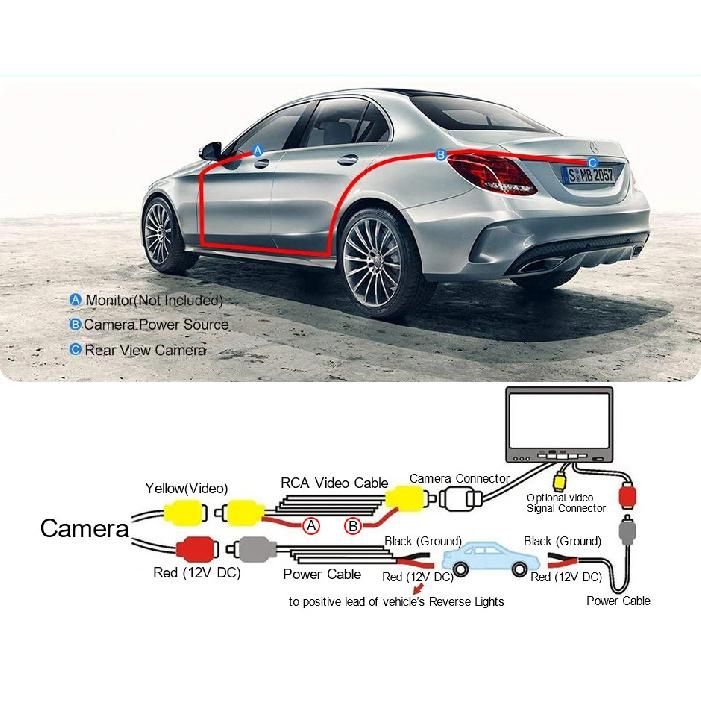 HD AHD 1920x1080P 1000TVL Waterproof Vehicle Plate Reverse Backup Camera For Mercedes Benz W204 W212 W221 S Class