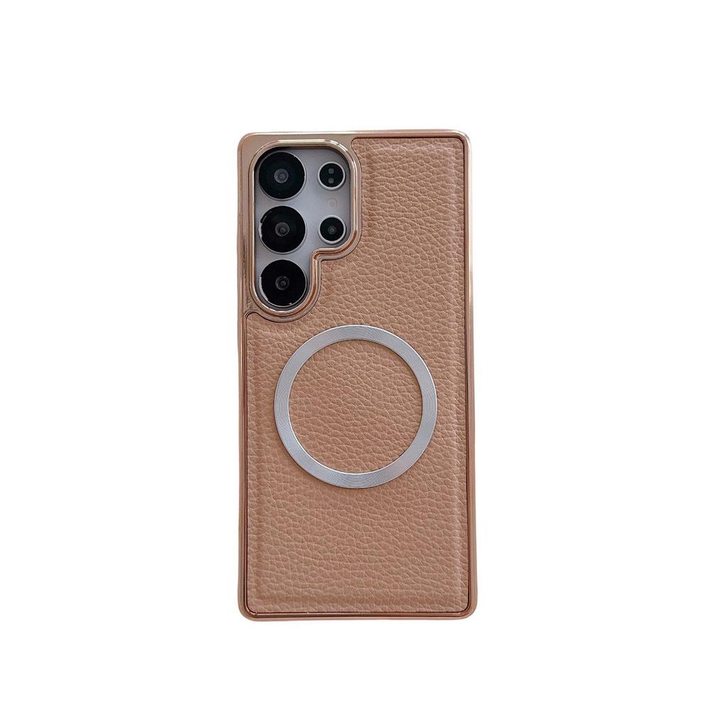 25Ultra Magnetic Electroplated Drop-proof Wear-resistant Phone Case for S23/S24Ul
