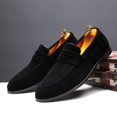 Zapatos de cuero para hombre primavera nuevo versión coreana tendencia zapatos perezosos cuero mate zapatos de cuero casual para hombre
