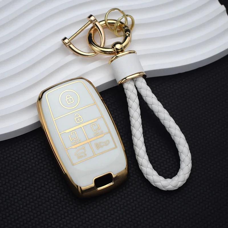 6 Buttons Remote Control Shell Fob Key Case Protection Skin for KIA Sedona Grand Carnival Sorento TPU Car Key Cover Holder