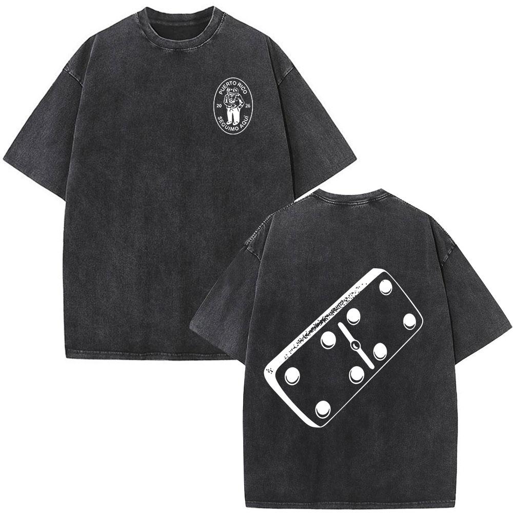 

Rapper Bad Bunny Debi Tirar Mas Fotos DTMF Vintage Washed T Shirts Men Women Clothing Fashion Hip Hop ONeck Tshirts Streetwear S