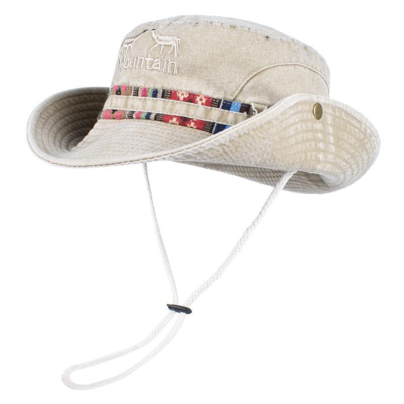 

2026 Summer Men s Panama Hat Women Beach Sun Protection Bucket Hat Retro Letter Embroidered Bob Fisherman Hats Visor Fishing cap About 58cm