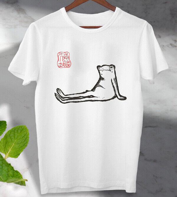 

Не впечатлённая японская ленивая лягушка футболка топ подарок унисекс мужской женский топ XL