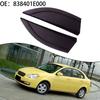 2pcs New Car Rear Molding Cover For Hyundai For Accent 2006-2010 838401E000 ABS Black Rear Triangle Trim Car Accessories
