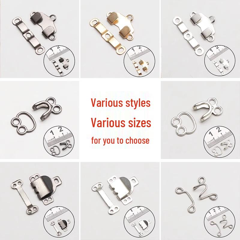 Invisible Waistband Adjustment Hooks & Snap Fasteners for Suit Pants