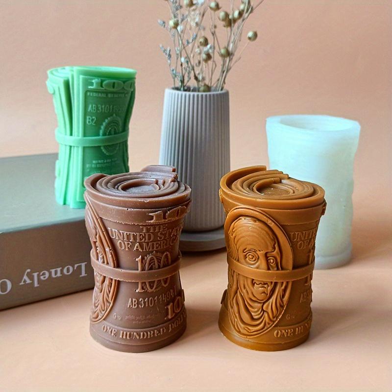 Candle Dollar Silicone Mold Handmade Plaster Resin Decoration Mold Dollar Soap Candle Making Supplies